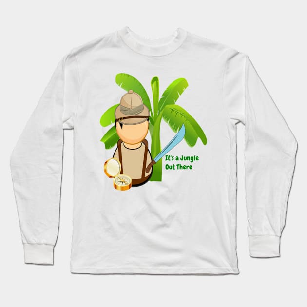 Jungle Out There Long Sleeve T-Shirt by Hudkins